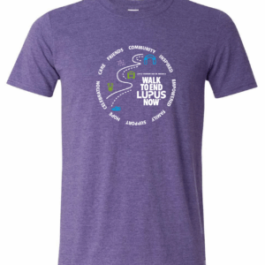 Heathered Purple 2025 Walk to End Lupus Now T-Shirt