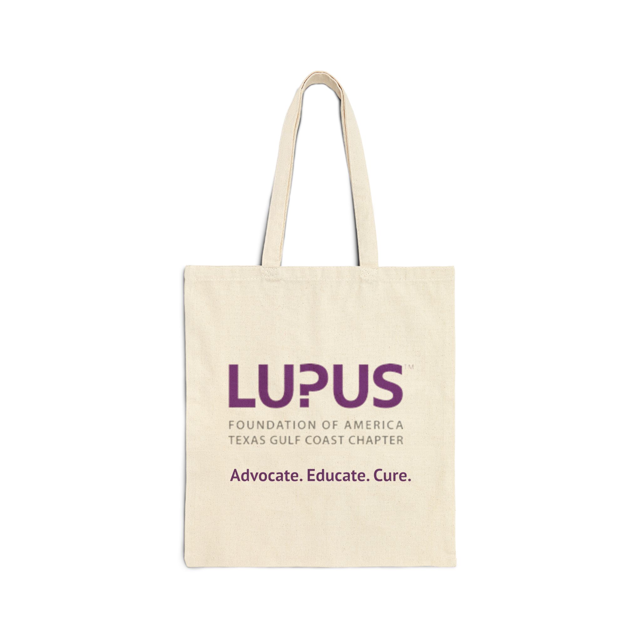 Advocate. Educate. Cure. Cotton Canvas Tote Bag