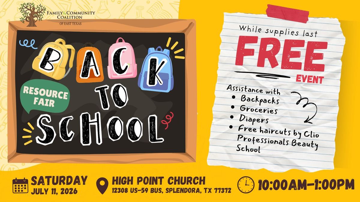FCCET Back-to-School Resource Fair